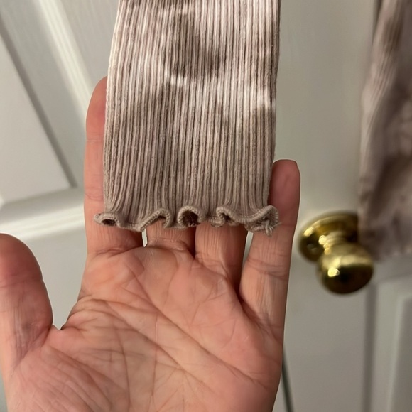 NWOT Final Touch Womens Small Tan Tie Dye Ribbed Dress - Picture 4 of 7